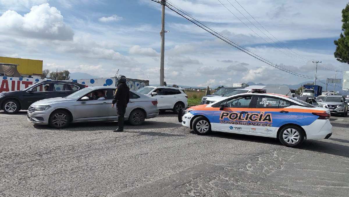 Las protestas complican la movilidad hacia CdMx y municipios como Naucalpan y Toluca. | Foto: Policía Municipal de Metepec