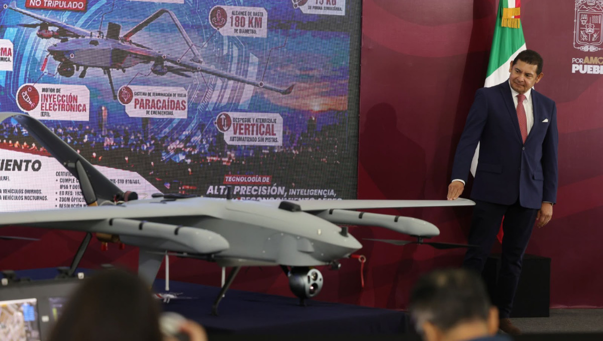 Puebla estrena súper drones para prevenir y combatir delitos | Cortesía Gobierno de Puebla