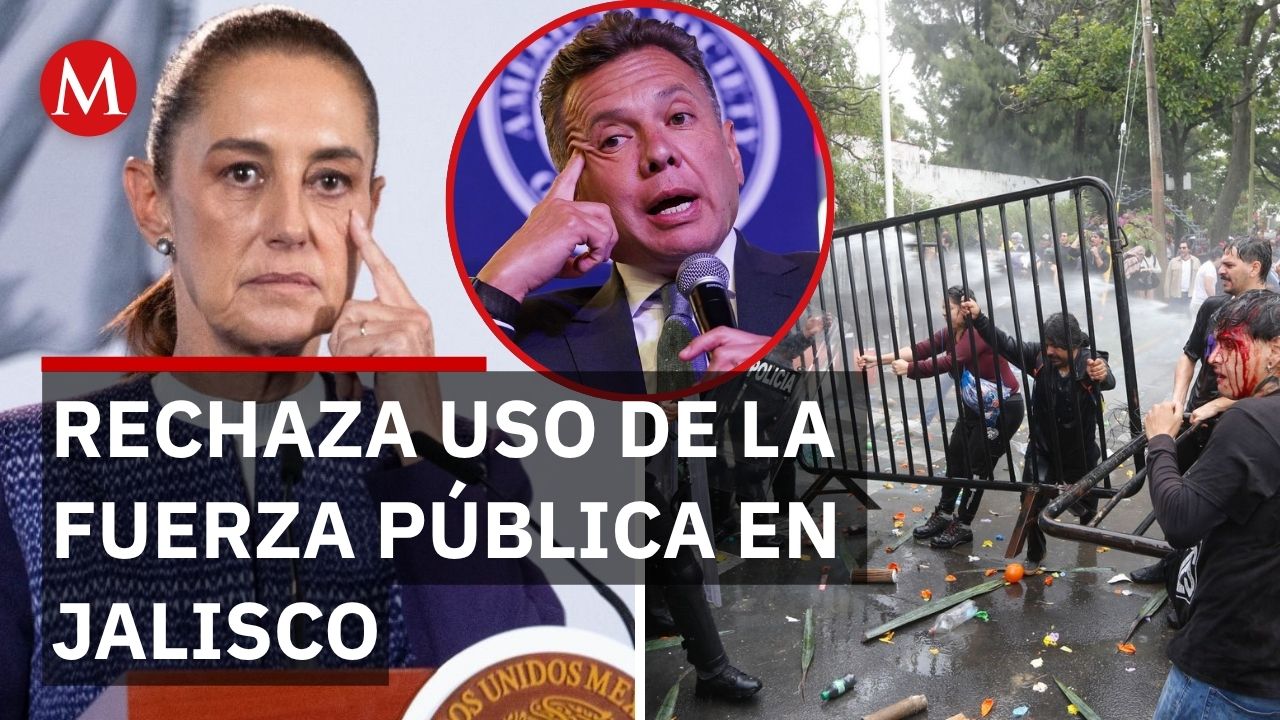Sheinbaum encaró a Jalisco por represión: "No estamos de acuerdo, no a la represión"