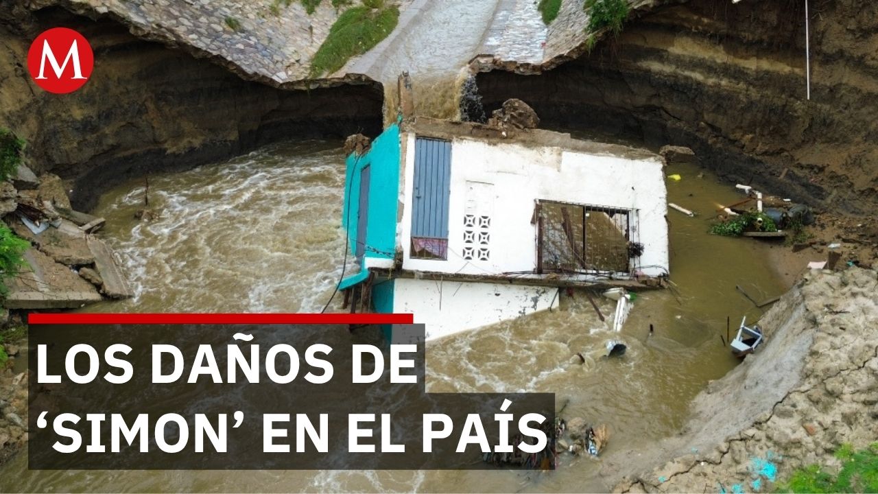 'Simon' golpea Michoacán, Guerrero y Colima con inundaciones y un muerto