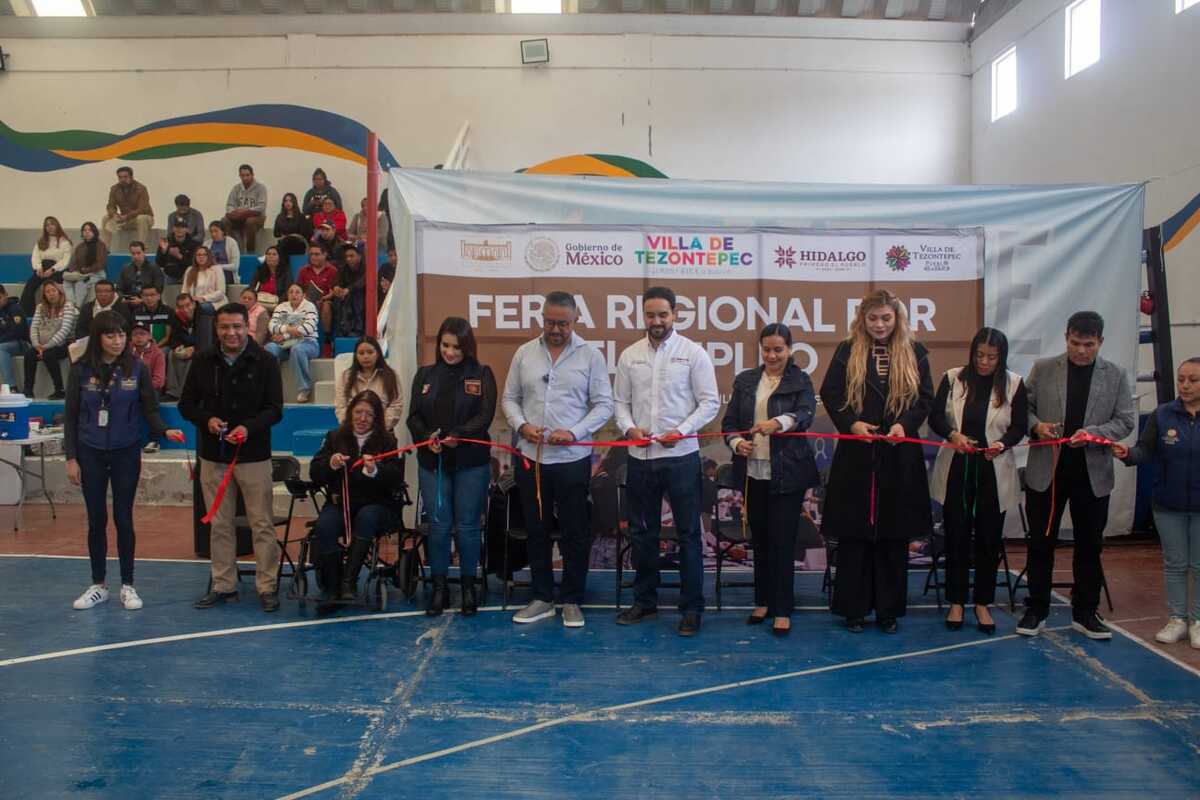 Villa de Tezontepec convoca a empresas y buscadores de empleo. (Cortesía: Ayuntamiento de Villa de Tezontepec)