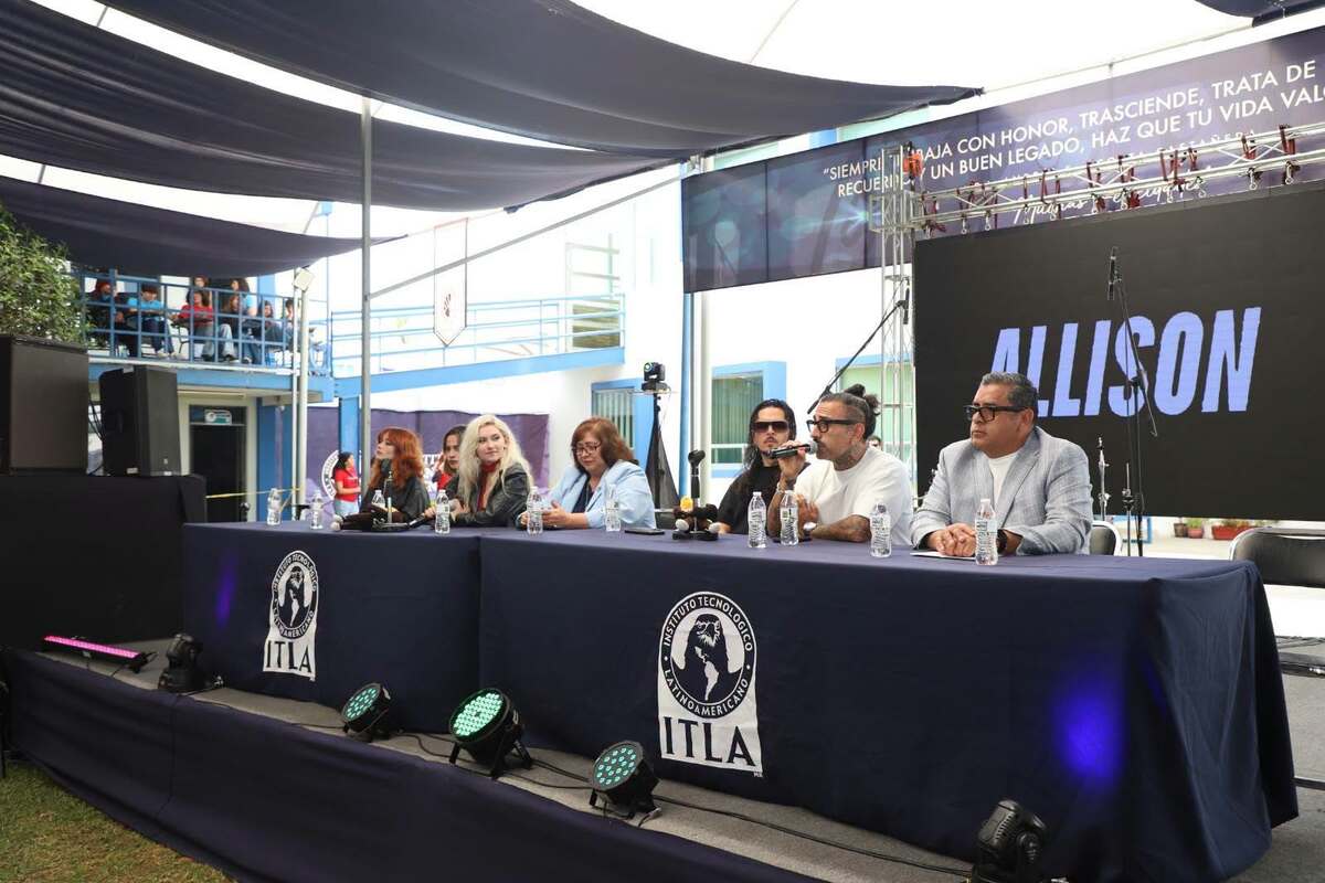 Allison durante conferencia de prensa del Pachuca RockFest 2026. (Claudio Garnica)