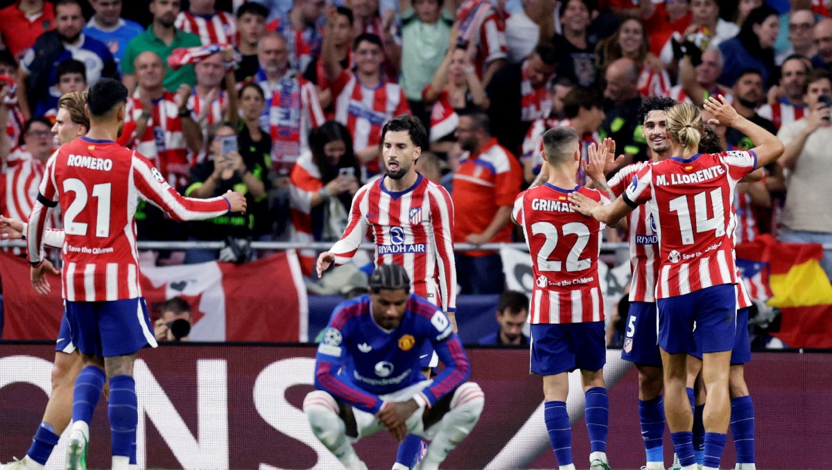 Atlético de Madrid derrota al Manchester United en la Champions League (Reuters)
