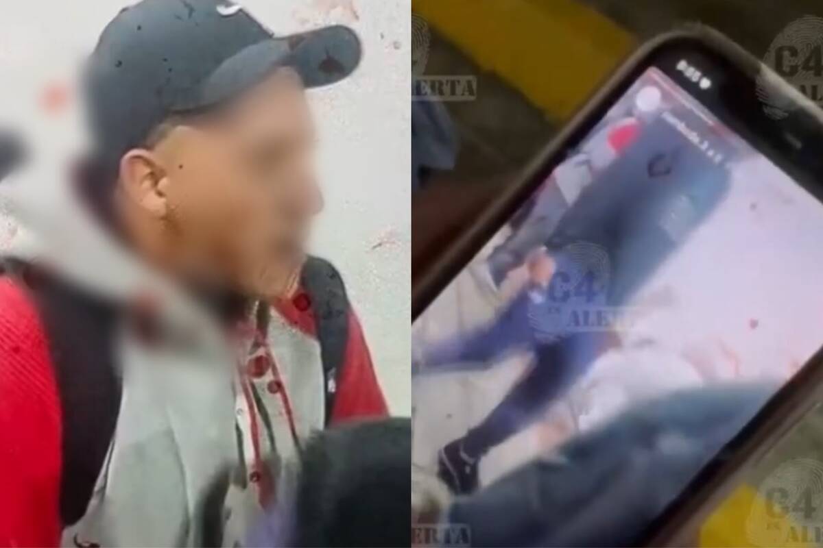 Las cámaras de C4 en Alerta captaron el rostro del supuesto estudiante que sacó el arma del plantel.