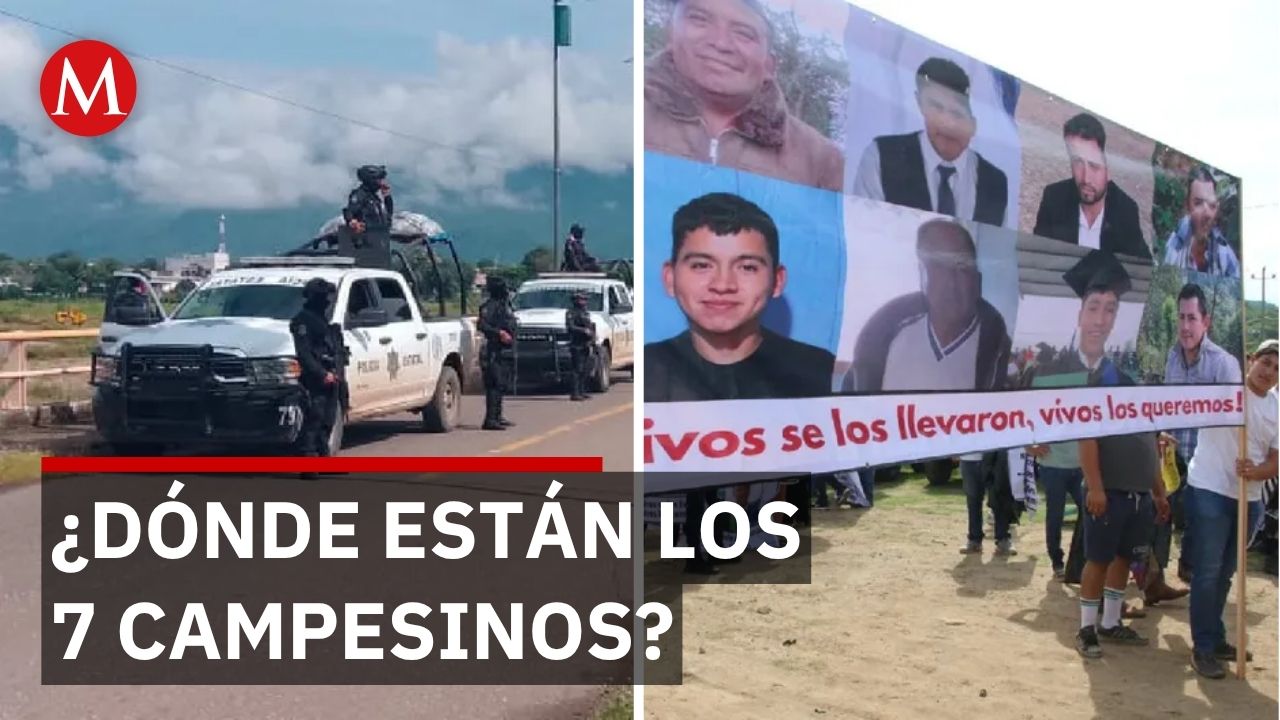 Desaparición de 7 campesinos en Guerrero cumple 3 semanas sin resolverse