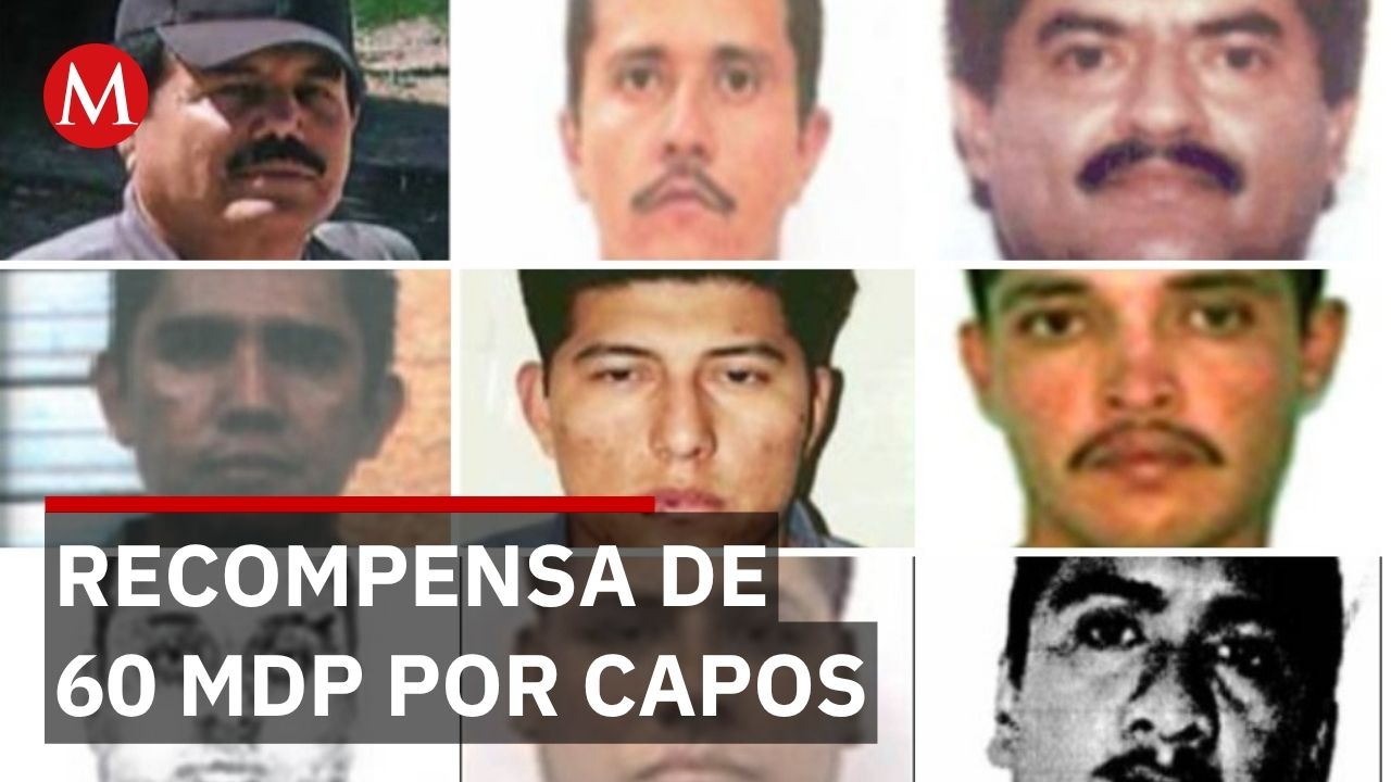 FGR duplica a 60 millones de pesos la recompensa por capos