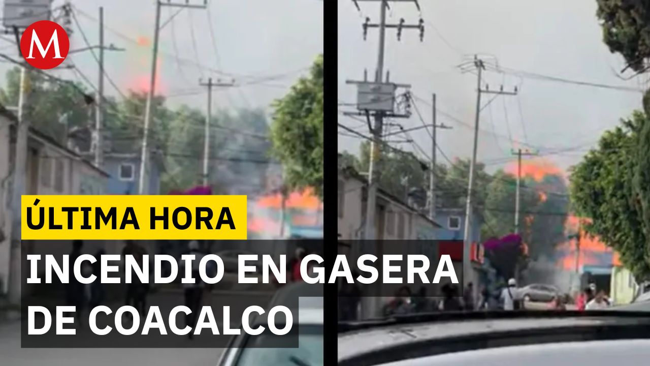 Fuga de combustible provoca explosión y pánico en gasera de Coacalco