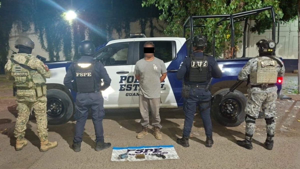 Hombre es detenido por la portación ilegal de un arma en León | Cortesía