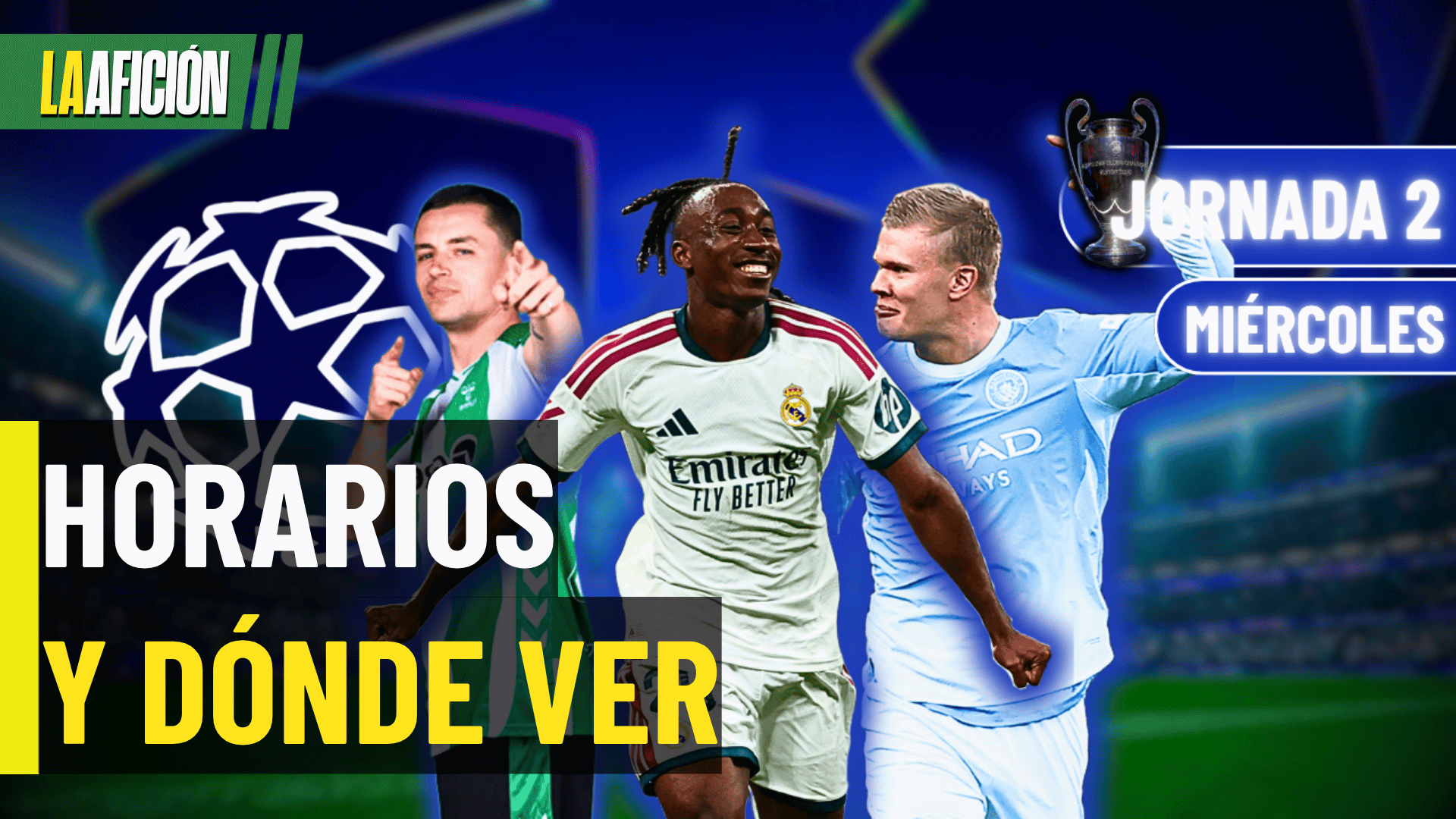 Horarios y dónde ver los partidos de la Champions League de hoy 14 de octubre del 2026