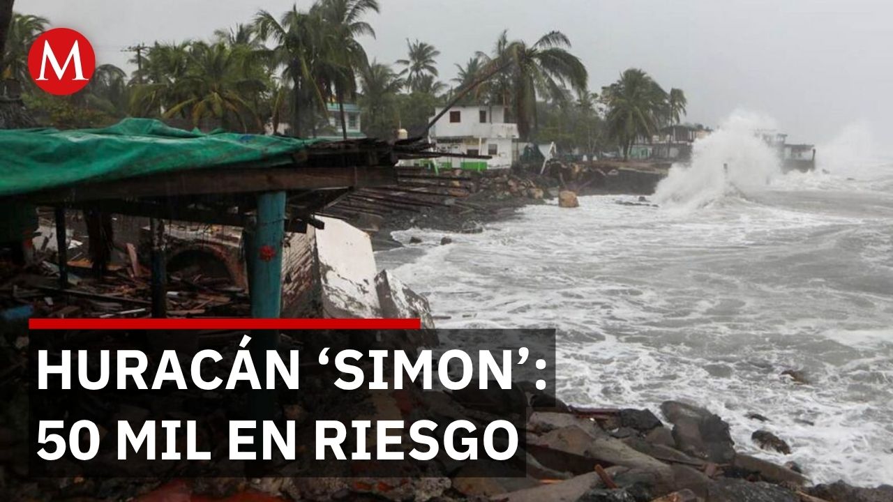Huracán 'Simon' avanza y amenaza el sur de Sonora