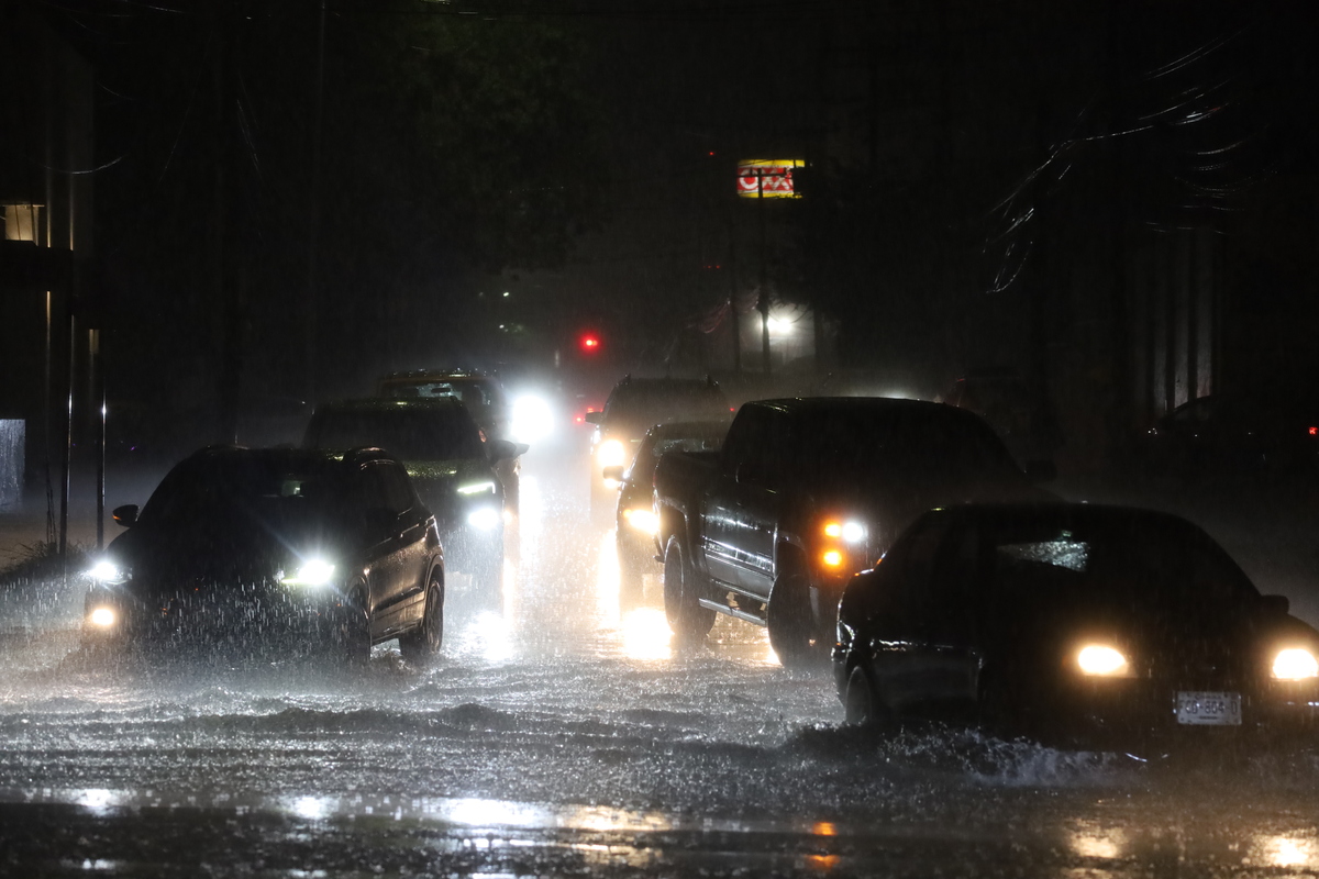 Lluvia en La Laguna. | Foto: Verónica Rivera