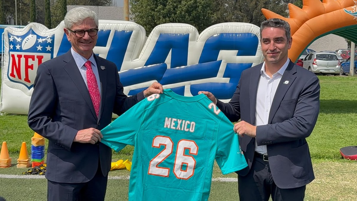 Miami Dolphins celebran su academia para impulsar el flag football en México (Michel Cruz)