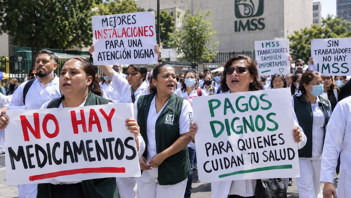 Se perfila un avance lento en la capital por manifestaciones del IMSS | IA DISCOVER