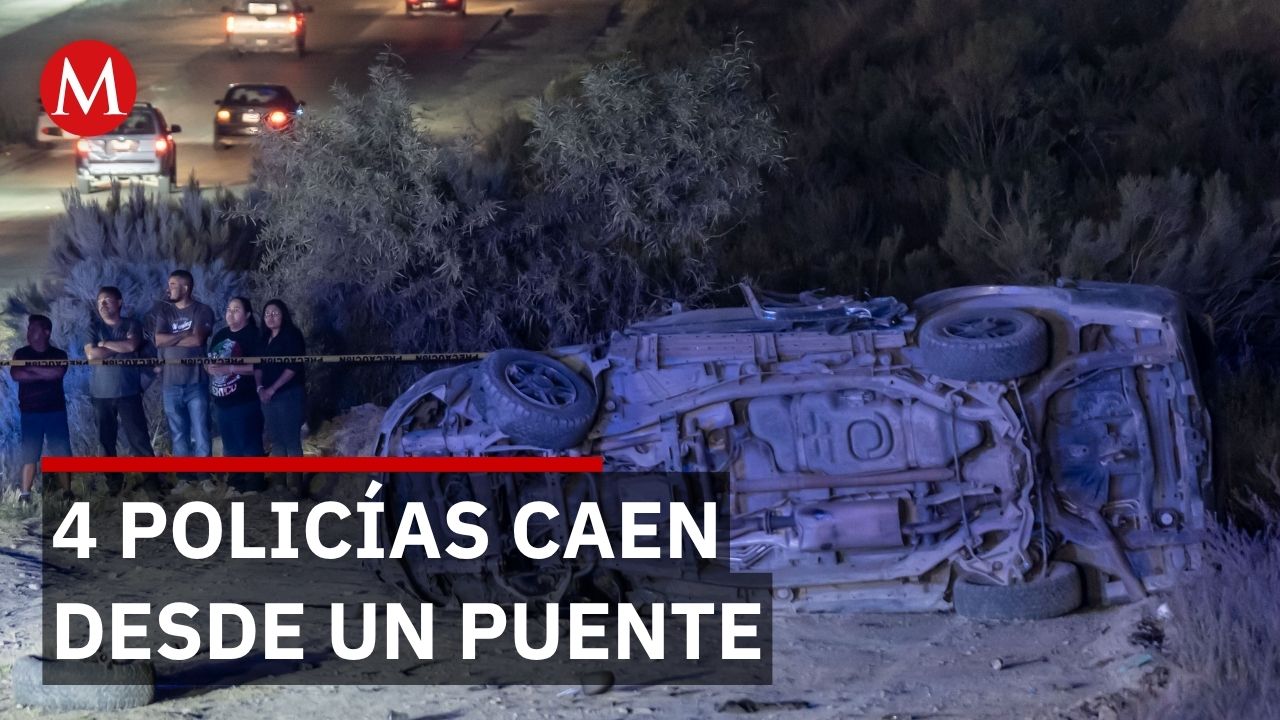 Cuatro policías estatales mueren en un accidente cuando iban a atender una solicitud de auxilio