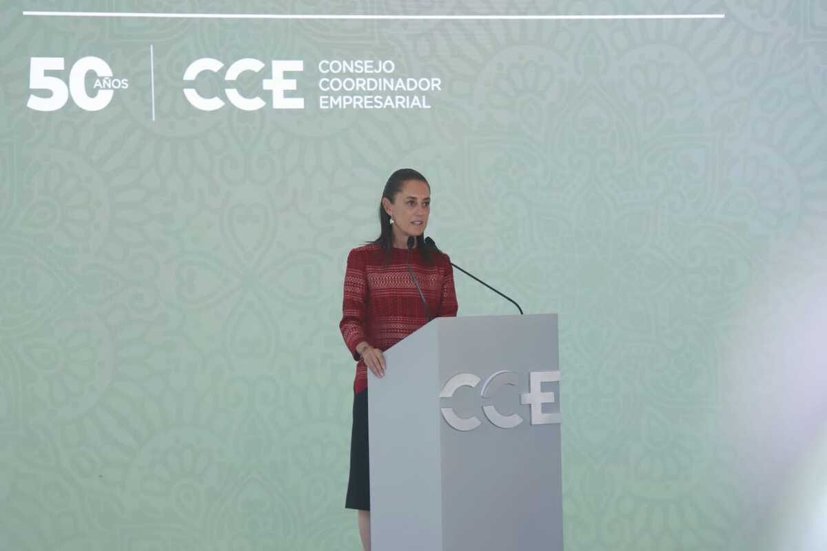 Sheinbaum presentó la inversión ante el Consejo Coordinador Empresarial. | Foto. Juan Carlos Bautista