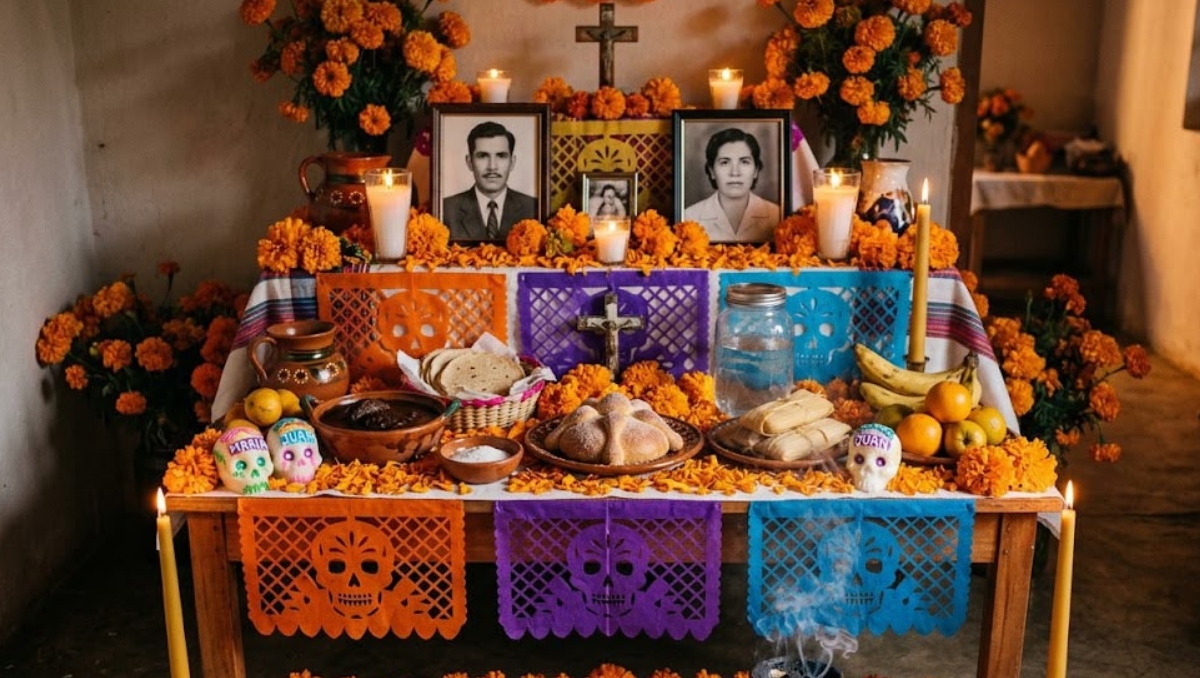 Significado de cada elemento de la ofrenda del Día de Muertos/ IA M2