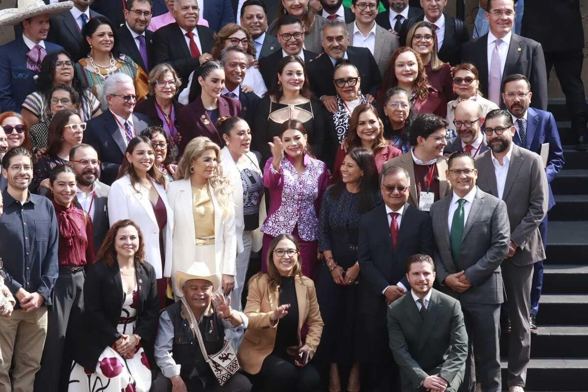 Clara Brugada en el Congreso capitalino en su Segundo Informe al frente de la CdMx. | Foto: Juan Carlos Bautista