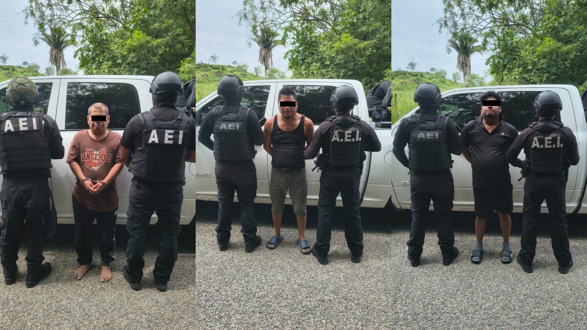 Tras la confrontación, fueron detenidos tres hombres identificados como Ignacio G.R., Manuel O.M. y Francisco O.M. | Especial