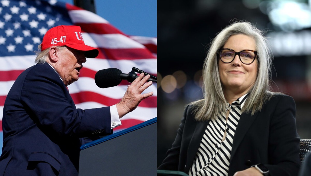 Donald Trump arremetió contra la titular estatal durante un mítin en Arizona | Foto: AFP/Especial