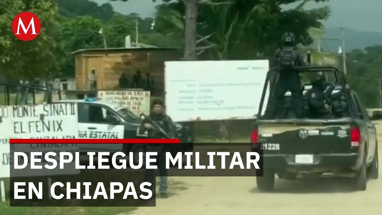 Fuerzas de seguridad resguardan comunidades de Cintalapa tras ataques armados