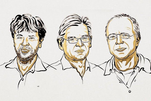 Karl Deisseroth, Peter Hegemann y Georg Nagel, galardonados con el Premio Nobel de Fisiología o Medicina 2026.| Ilustración: Niklas Elmehed
