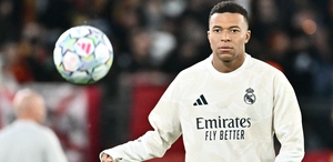 Mbappé, delantero del Real Madrid, se convirtió en el jugador más joven en alcanzar 100 partidos disputados en la Champions League.