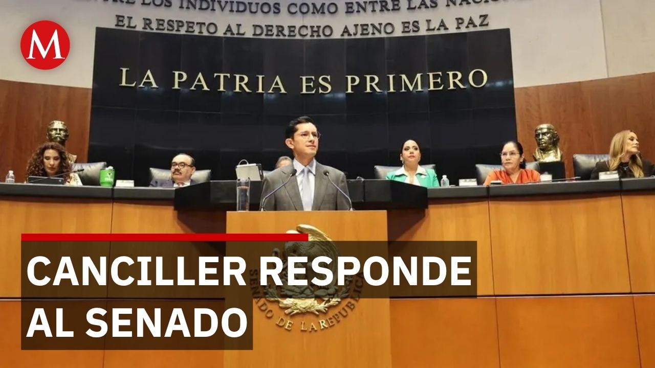 Roberto Velasco responde a legisladores sobre política exterior de México