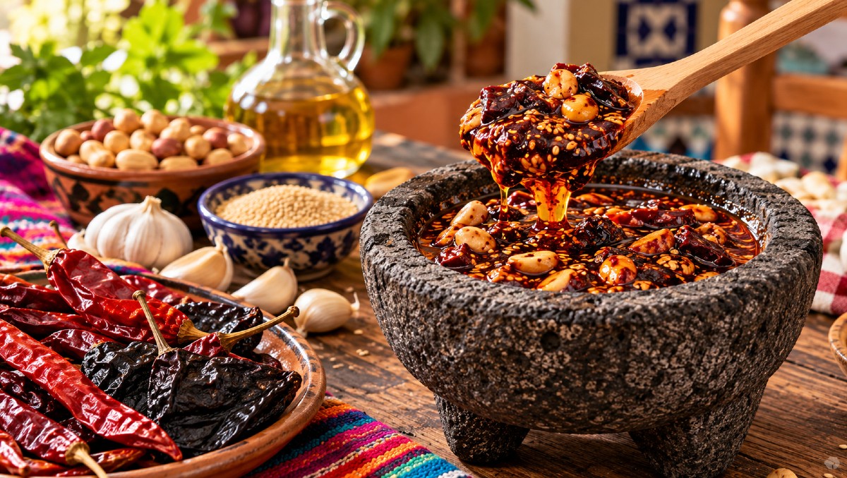 Cómo hacer salsa macha veracruzana con cacahuate | IA DISCOVER