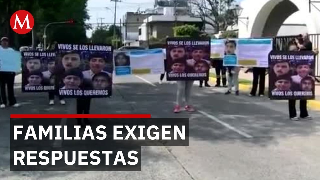 Familias de 4 desaparecidos en Zapopan exigen avances a la fiscalía