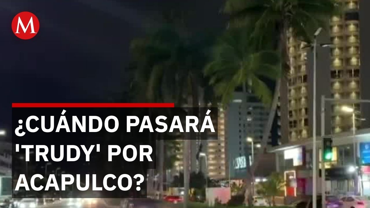 Huracán 'Trudy' alcanza categoría 1 y suspende clases en todo Guerrero