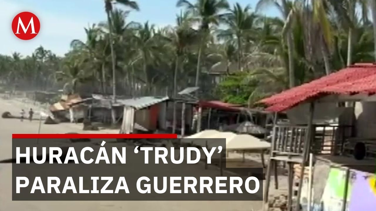 Huracán 'Trudy' obliga a cerrar puertos y suspender clases en Guerrero