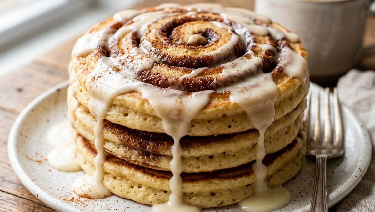 ¿Qué llevan los hot cakes tipo rol de canela? | IA