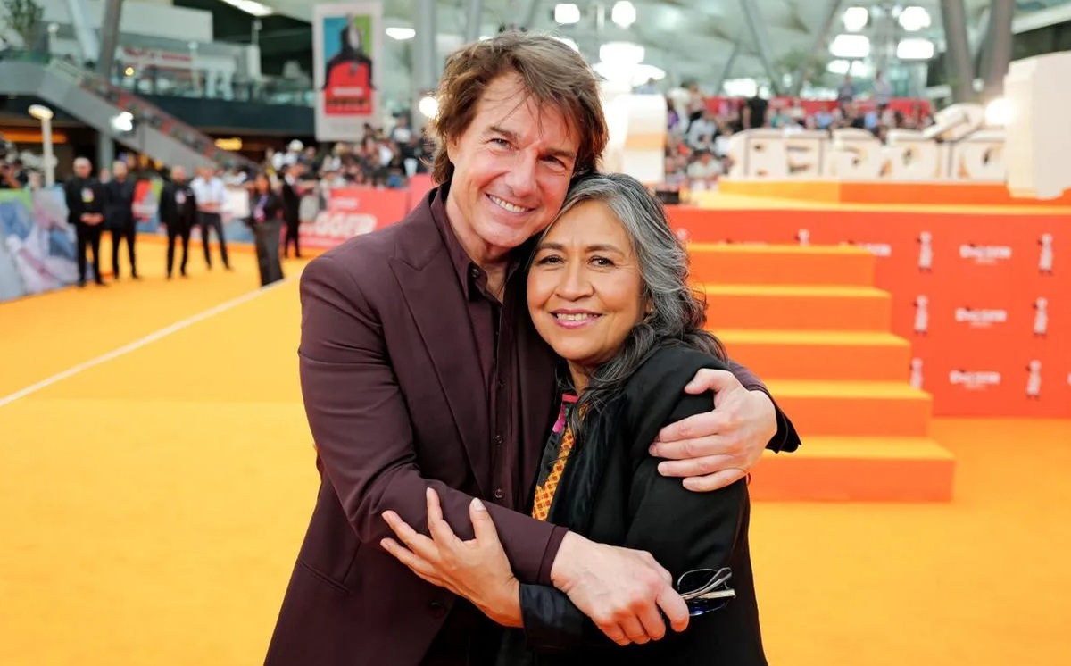 Mercedes Hernández y Tom Cruise.