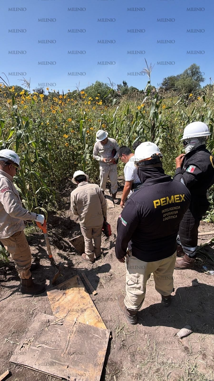 Pemex localiza túnel en la comunidad de Zacamulpa. (Ramón Ramírez)