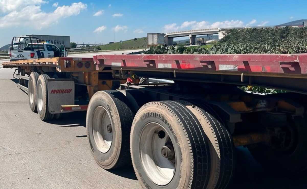 Persecución en el Arco Norte termina con un detenido y dos plataformas abandonadas. (Cortesía)