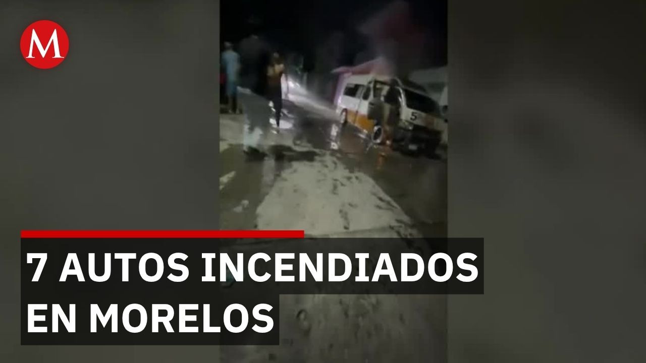 Quema de unidades de transporte paraliza clases y comercio en Cuautla