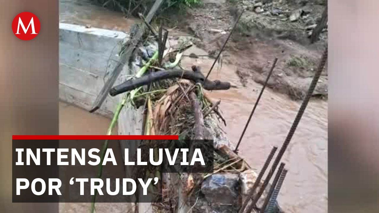 Corriente de lluvias arrasa obra comunitaria en la montaña de Guerrero
