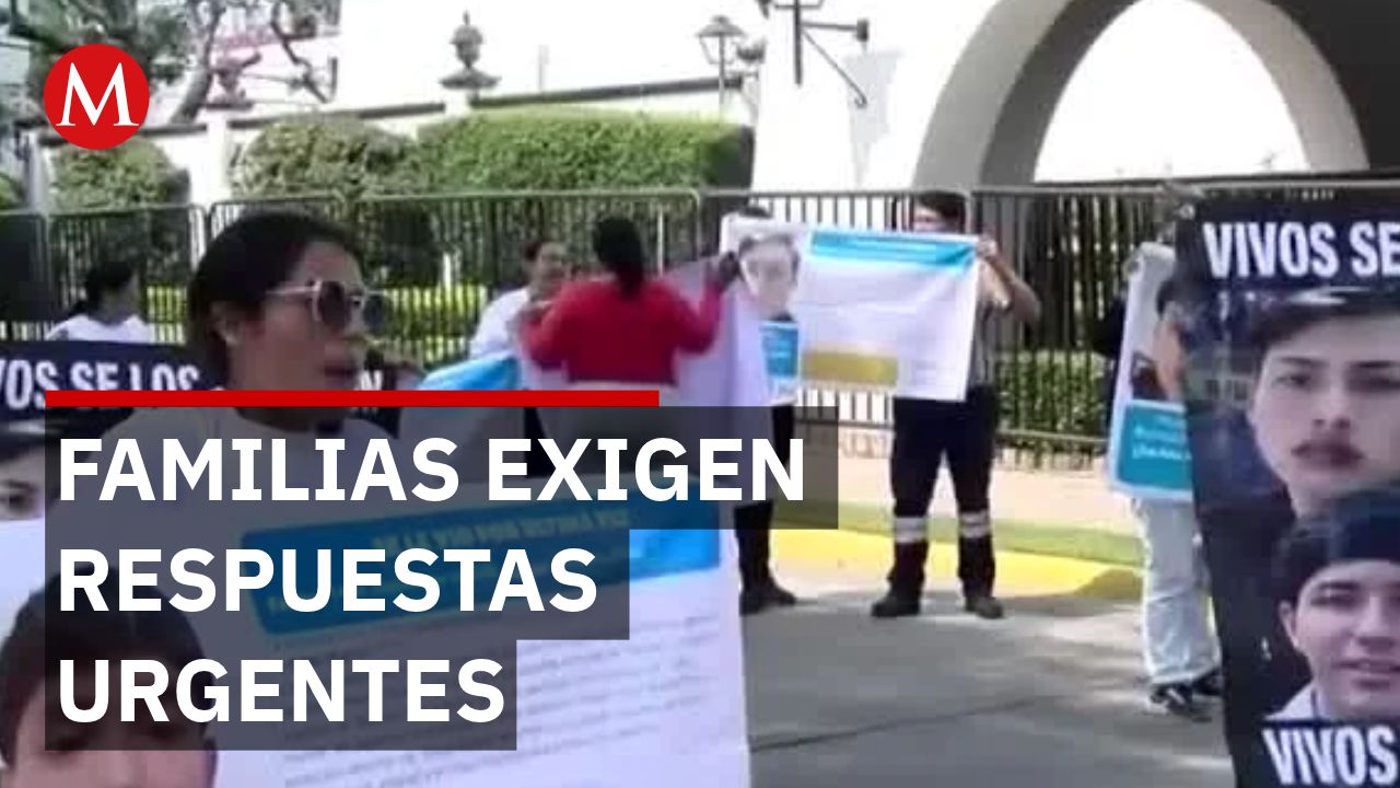 Familias de 4 jóvenes desaparecidos en Zapopan exigen respuestas a autoridades