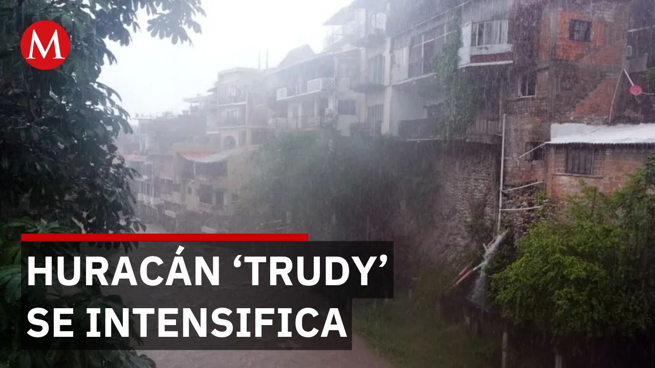 Gobernadora suspende clases y labores por huracán 'Trudy' en Guerrero
