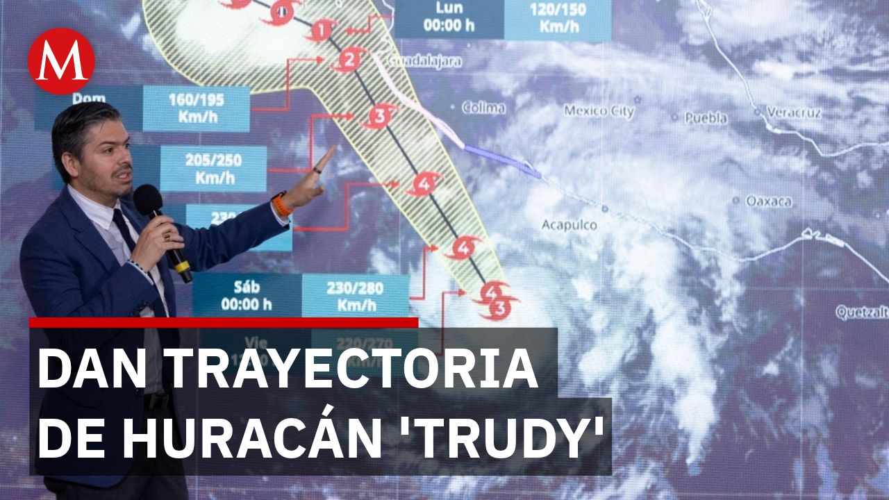 Huracán 'Trudy' amenaza Colima y Jalisco: Llegará a categoría 3 el fin de semana