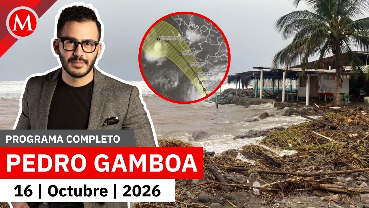 Huracán 'Trudy' se degrada a categoría 1, sigue en vigilancia | Pedro Gamboa, 16 de octubre de 2026