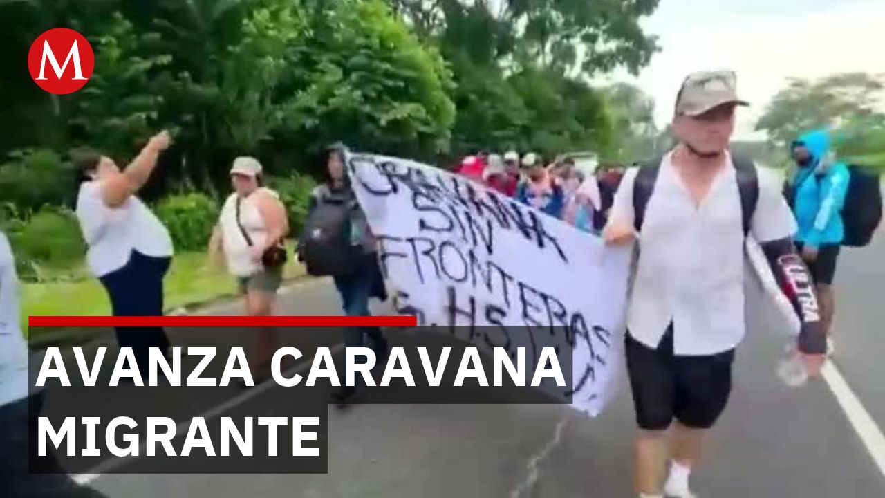 Alrededor de 200 migrantes centroamericanos cruzan a México rumbo al norte