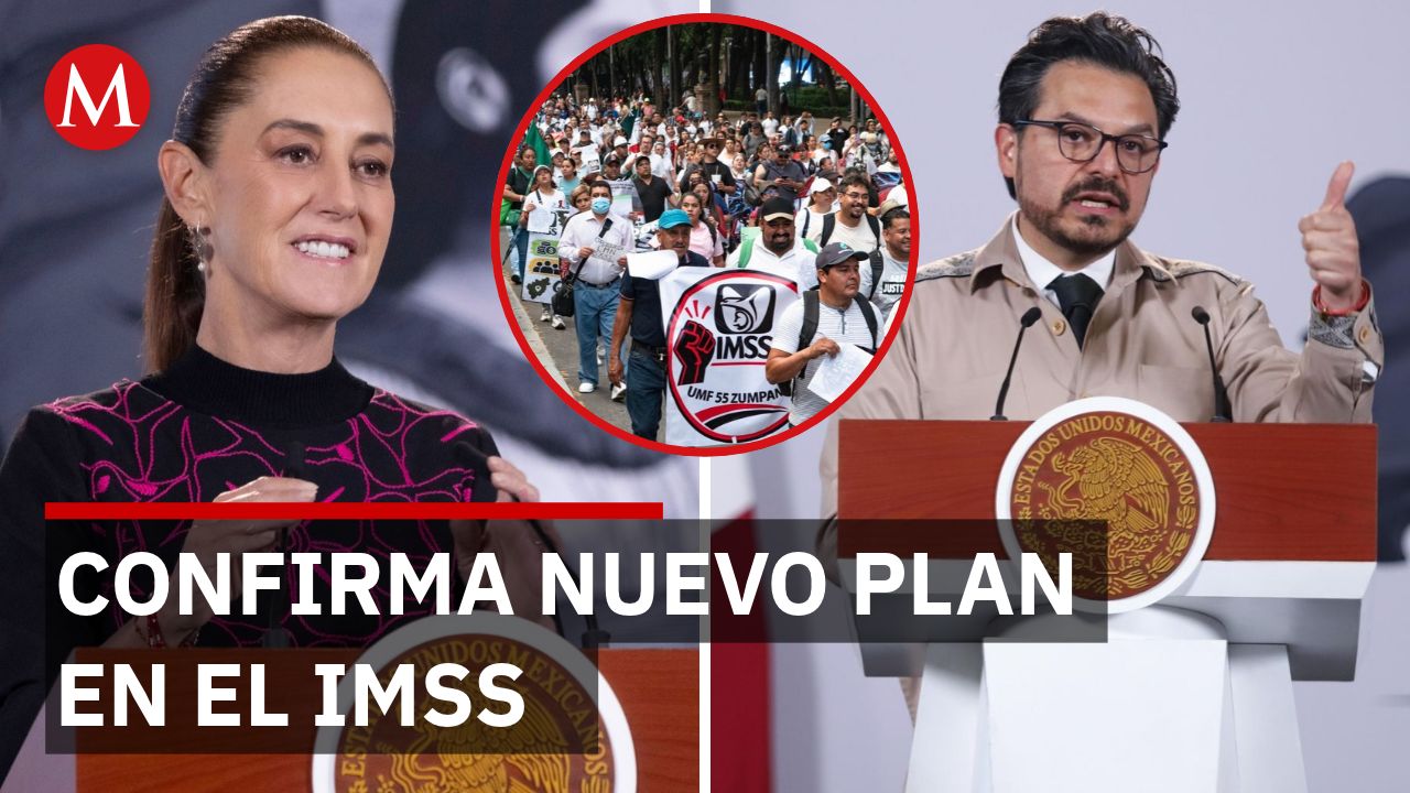 Sheinbaum al IMSS: Plan integral traerá mas alza salarial y bases "en lo posible"