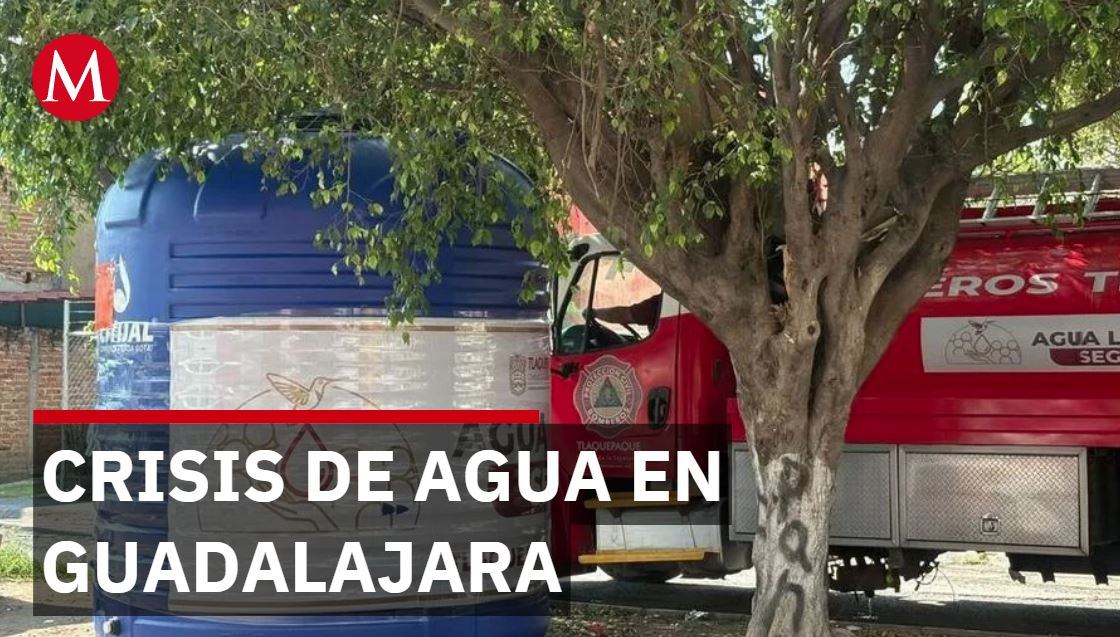 Tandeo de agua deja sin servicio a 627 colonias en Guadalajara
