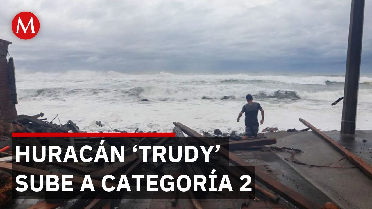 Huracán 'Trudy' vuelve a intensificarse a categoría 2 en el Pacífico y amenaza costas mexicanas