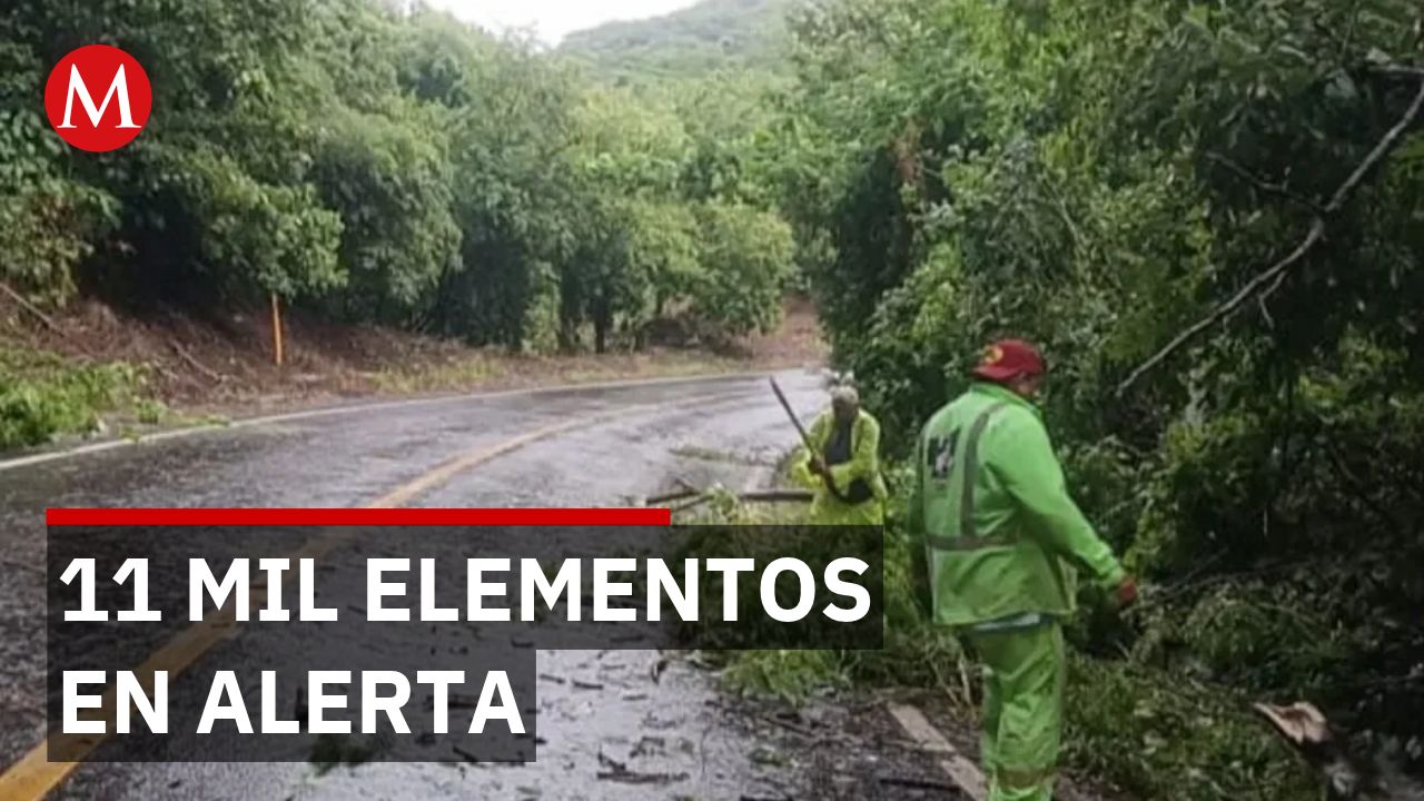 Marina despliega 11 mil elementos en 4 estados por huracán 'Trudy'