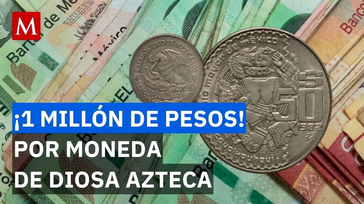 Ésta es la moneda de 50 pesos de diosa azteca que se vende hasta en $1 millón en internet