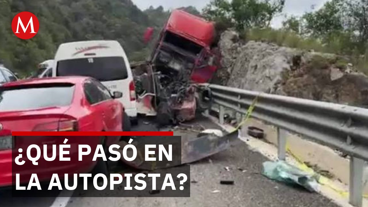 Un tráiler sin frenos impacta contra 10 autos varados en una autopista de Chiapas
