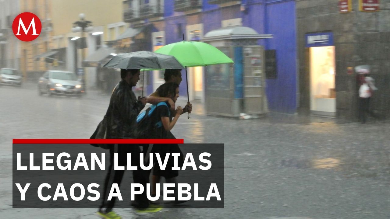 Autoridades evalúan suspender clases en Puebla por intensas lluvias