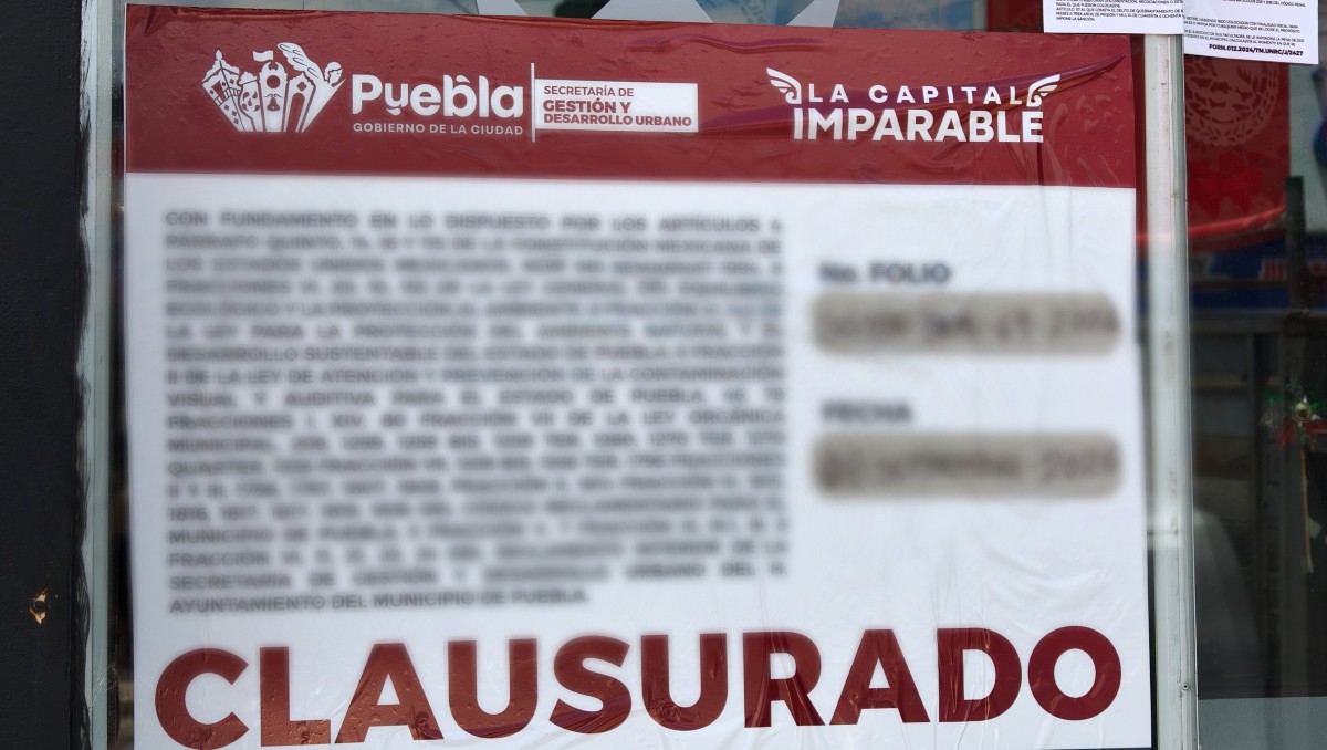Ayuntamiento de Puebla clausuró 869 negocios por no cumplir con permisos | Especial